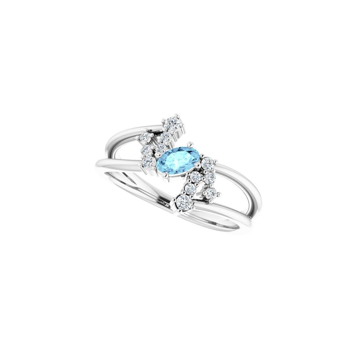 Accented Bypass Ring