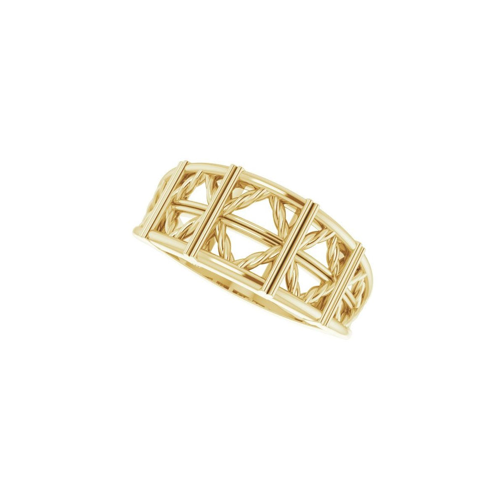 Stackable Lattice Ring