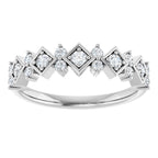 Geometric Five-Stone Anniversary Band
