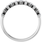 Geometric Five-Stone Anniversary Band