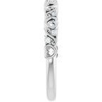 Sculptural Heart Anniversary Band