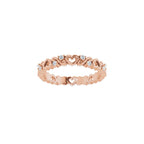 Sculptural Heart Eternity Band