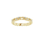 Sculptural Heart Eternity Band