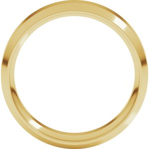 Beveled-Edge Comfort-Fit Flat Band
