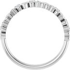 Sculptural Heart Anniversary Band