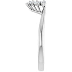 Claw-Prong Halo-Style Engagement Ring or Band