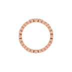 Sculptural Heart Eternity Band