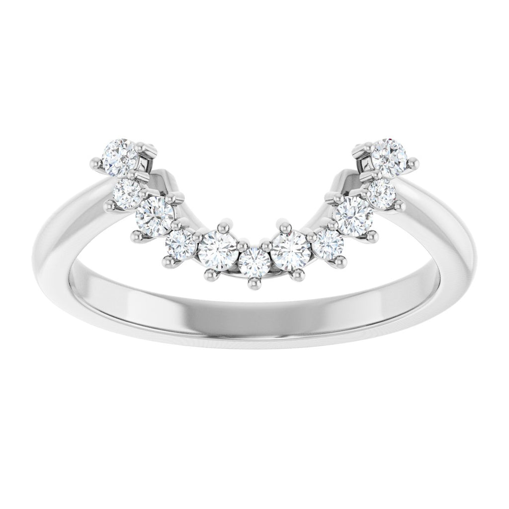 Claw-Prong Halo-Style Engagement Ring or Band