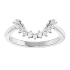 Claw-Prong Halo-Style Engagement Ring or Band