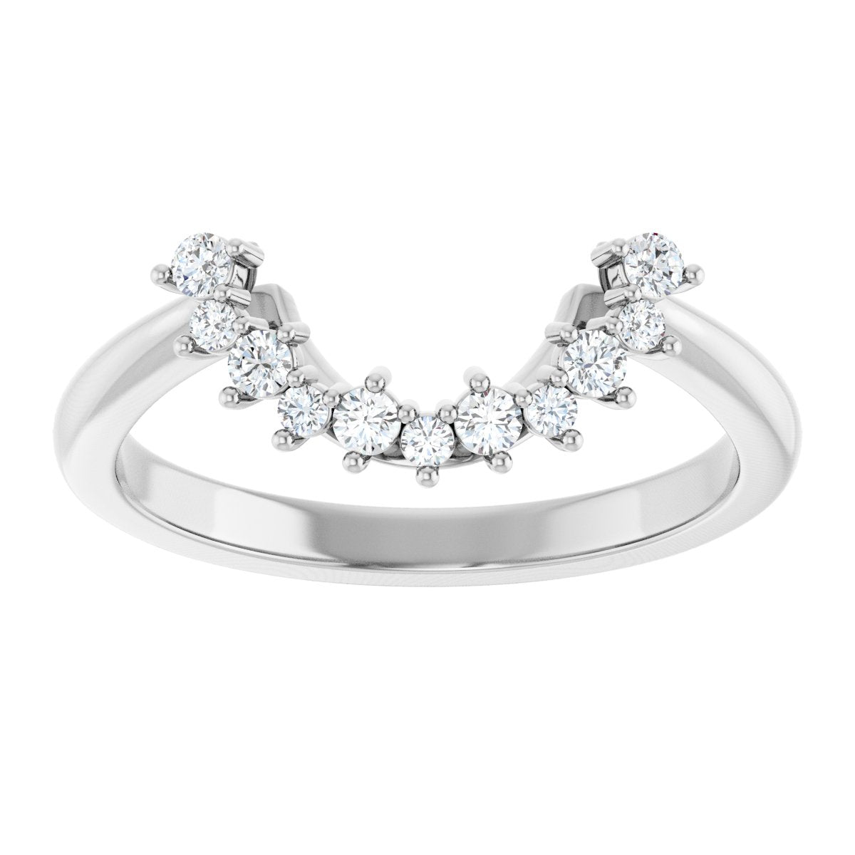 Claw-Prong Halo-Style Engagement Ring or Band