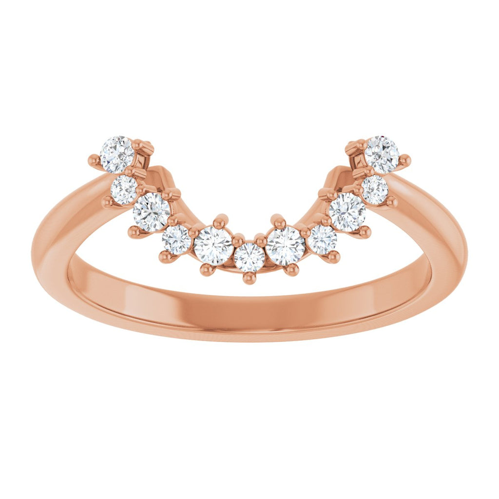 Claw-Prong Halo-Style Engagement Ring or Band