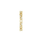 Sculptural Heart Eternity Band