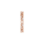 Sculptural Heart Eternity Band