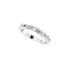 Sculptural Heart Eternity Band