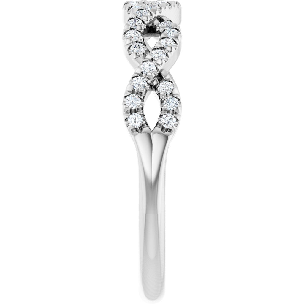 French-Set Infinity-Inspired Anniversary Band