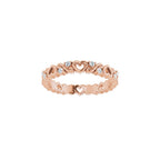 Sculptural Heart Eternity Band