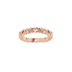 Sculptural Heart Eternity Band