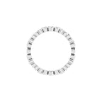 Sculptural Heart Eternity Band