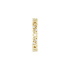 Sculptural Heart Eternity Band