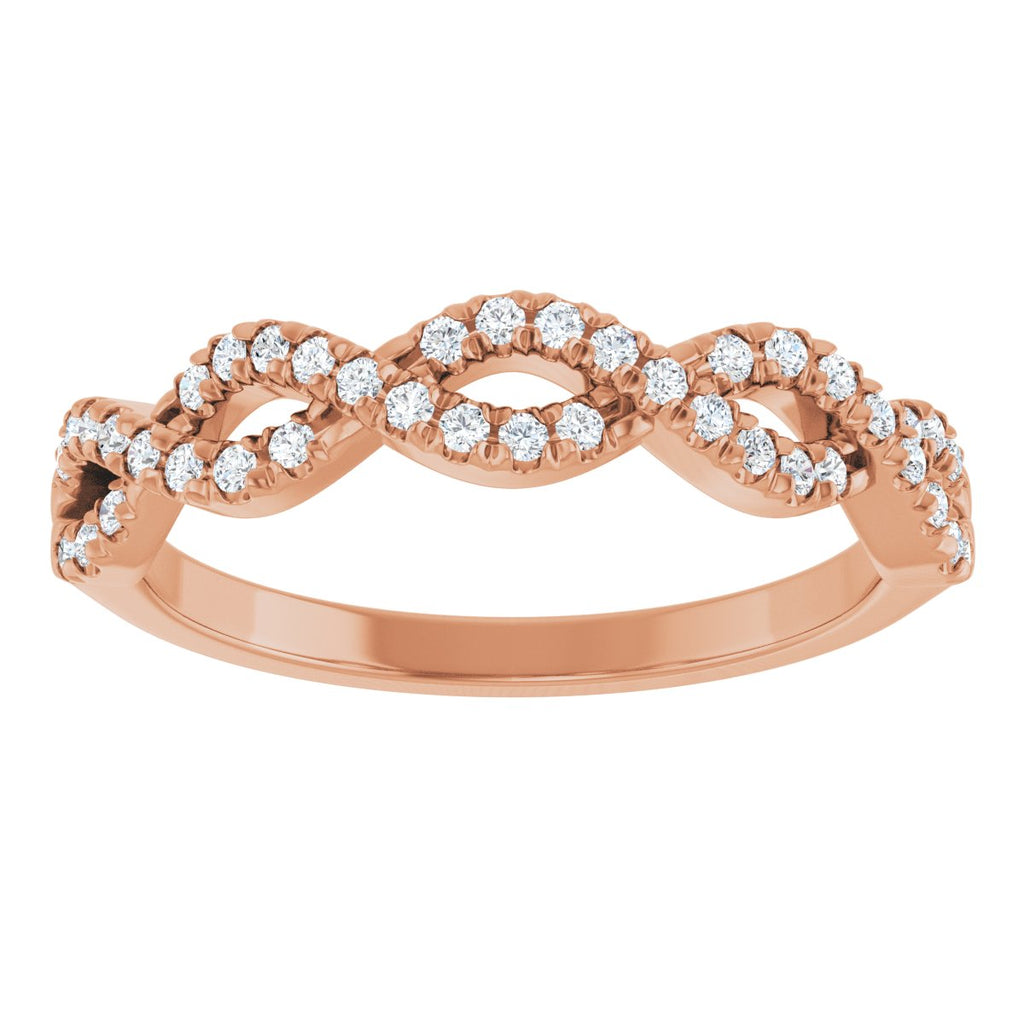 French-Set Infinity-Inspired Anniversary Band