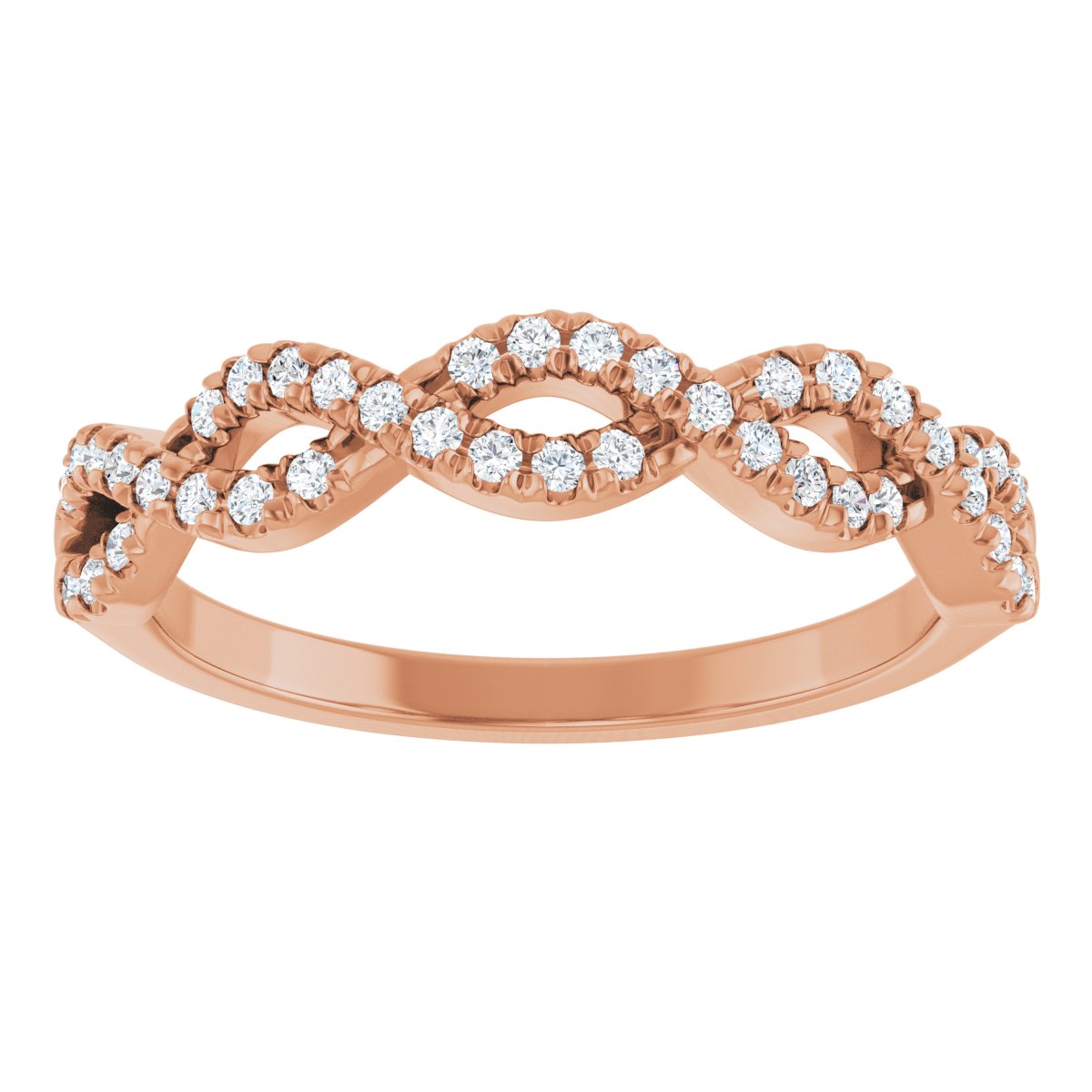 French-Set Infinity-Inspired Anniversary Band