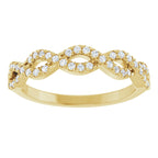 French-Set Infinity-Inspired Anniversary Band
