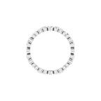 Sculptural Heart Eternity Band
