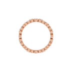 Sculptural Heart Eternity Band