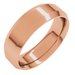 Beveled-Edge Comfort-Fit Flat Band