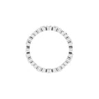 Sculptural Heart Eternity Band