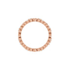 Sculptural Heart Eternity Band
