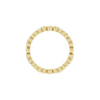 Sculptural Heart Eternity Band