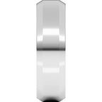 Beveled-Edge Comfort-Fit Flat Band