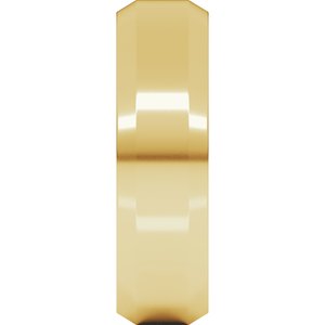 Beveled-Edge Comfort-Fit Flat Band