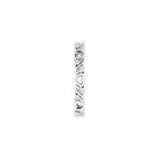 Sculptural Heart Eternity Band
