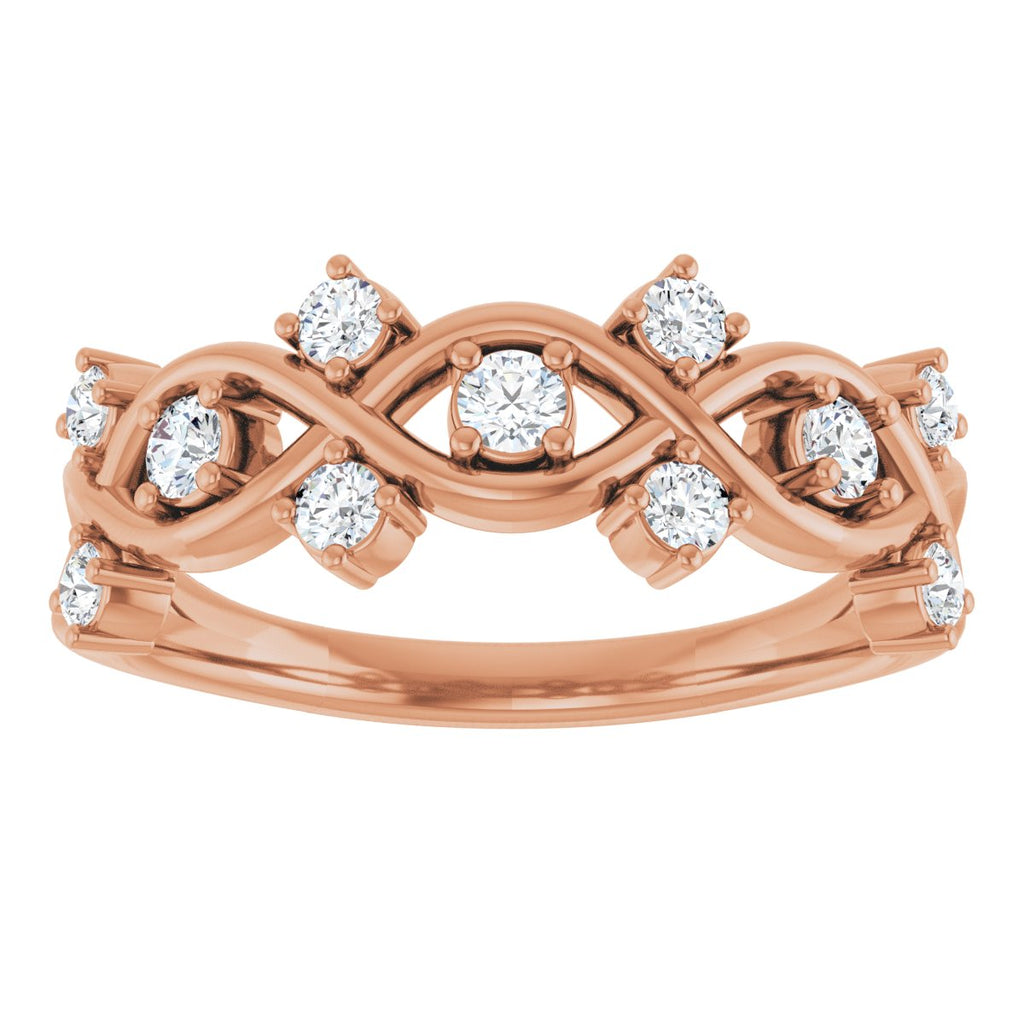Woven-Design Anniversary Band