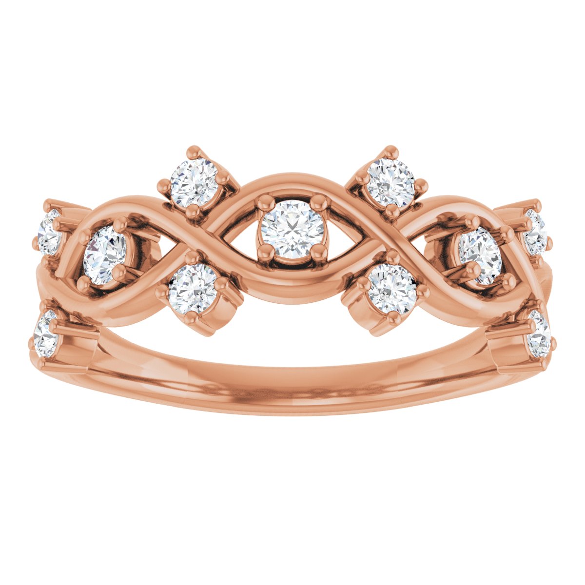 Woven-Design Anniversary Band