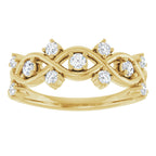 Woven-Design Anniversary Band