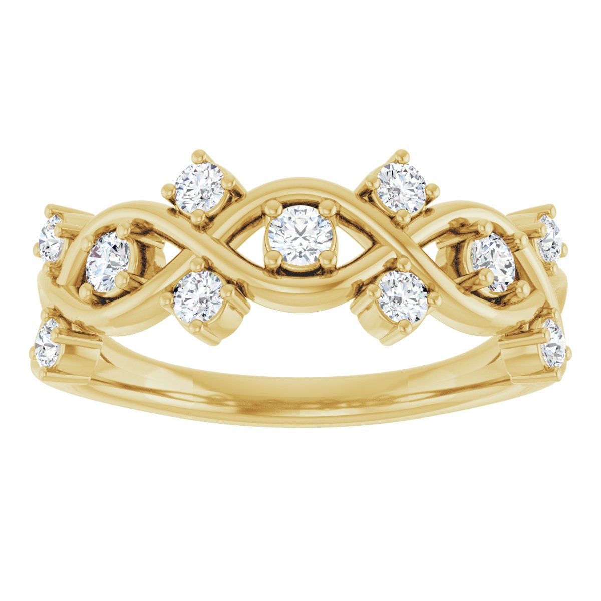 Woven-Design Anniversary Band