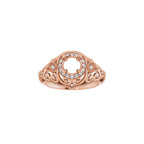 Halo-Style Vintage-Inspired Engagement Ring or Band