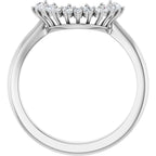 Claw-Prong Halo-Style Engagement Ring or Band