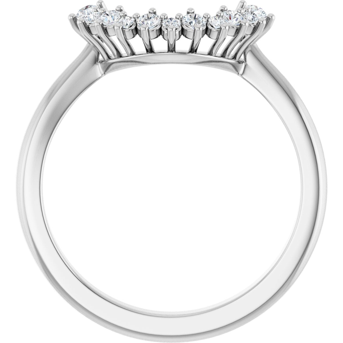 Claw-Prong Halo-Style Engagement Ring or Band