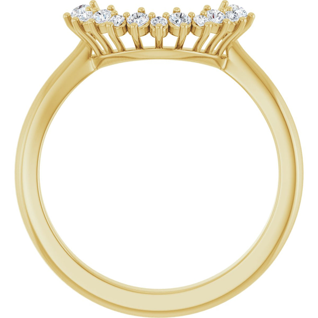 Claw-Prong Halo-Style Engagement Ring or Band