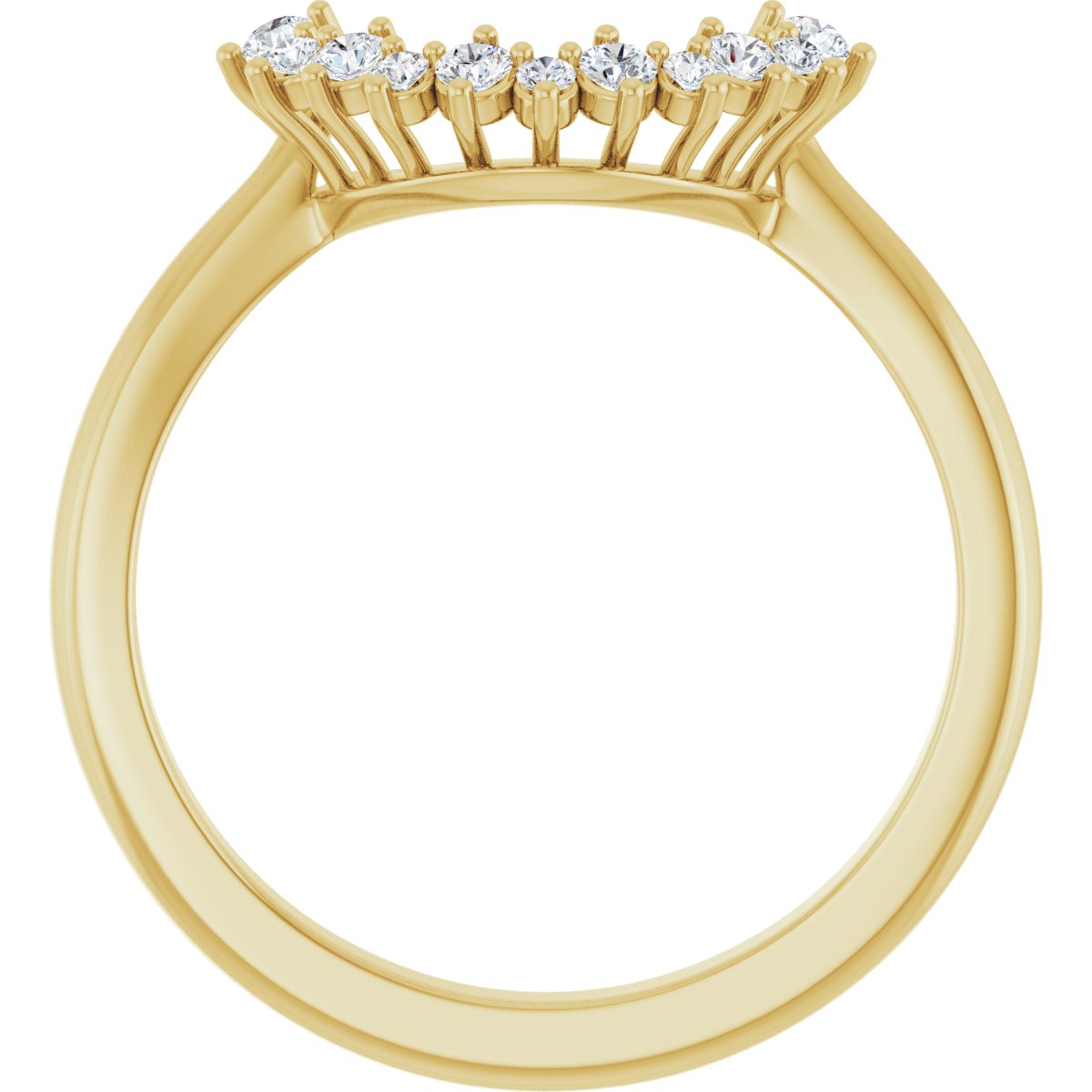 Claw-Prong Halo-Style Engagement Ring or Band