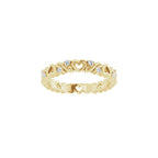 Sculptural Heart Eternity Band