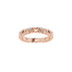Sculptural Heart Eternity Band