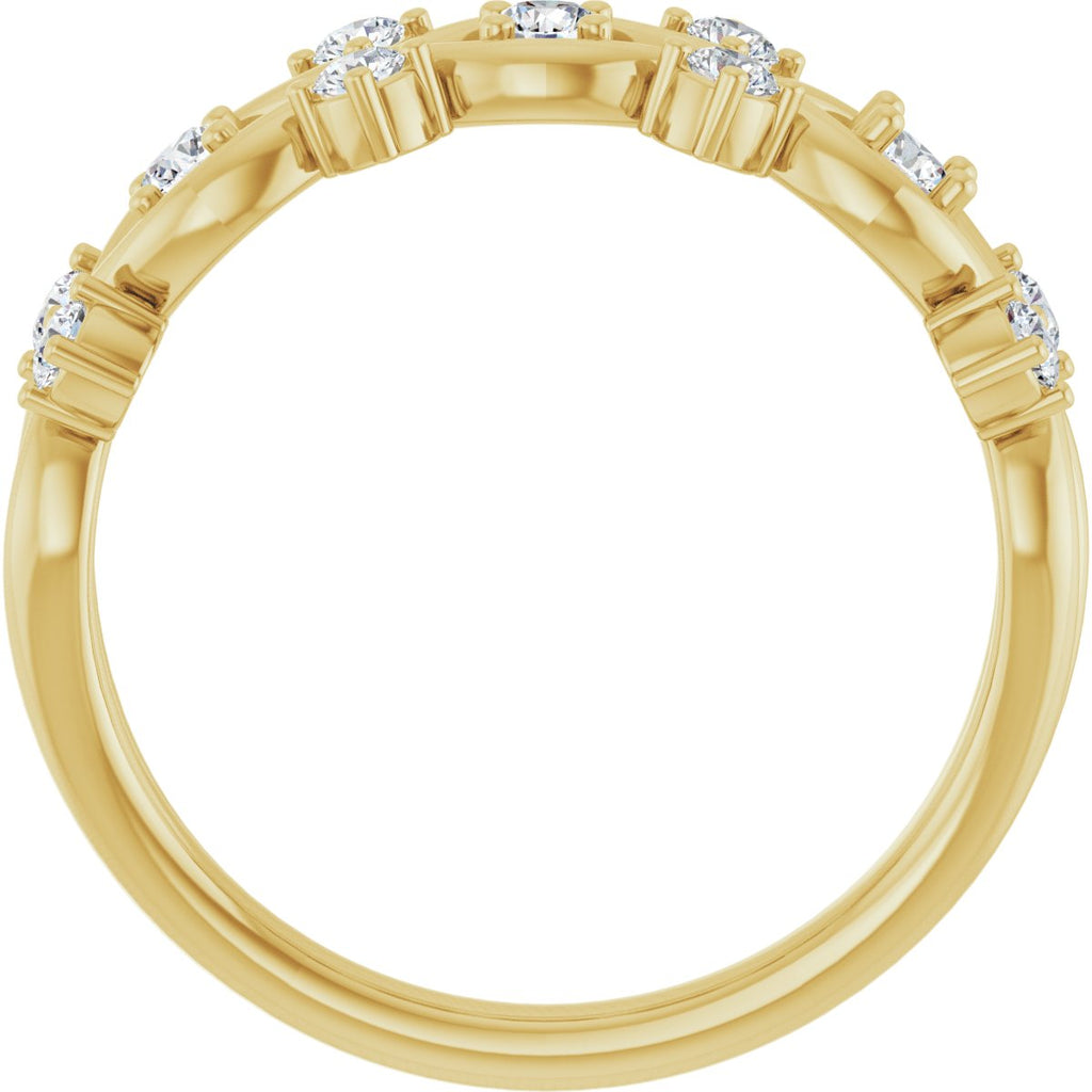 Woven-Design Anniversary Band