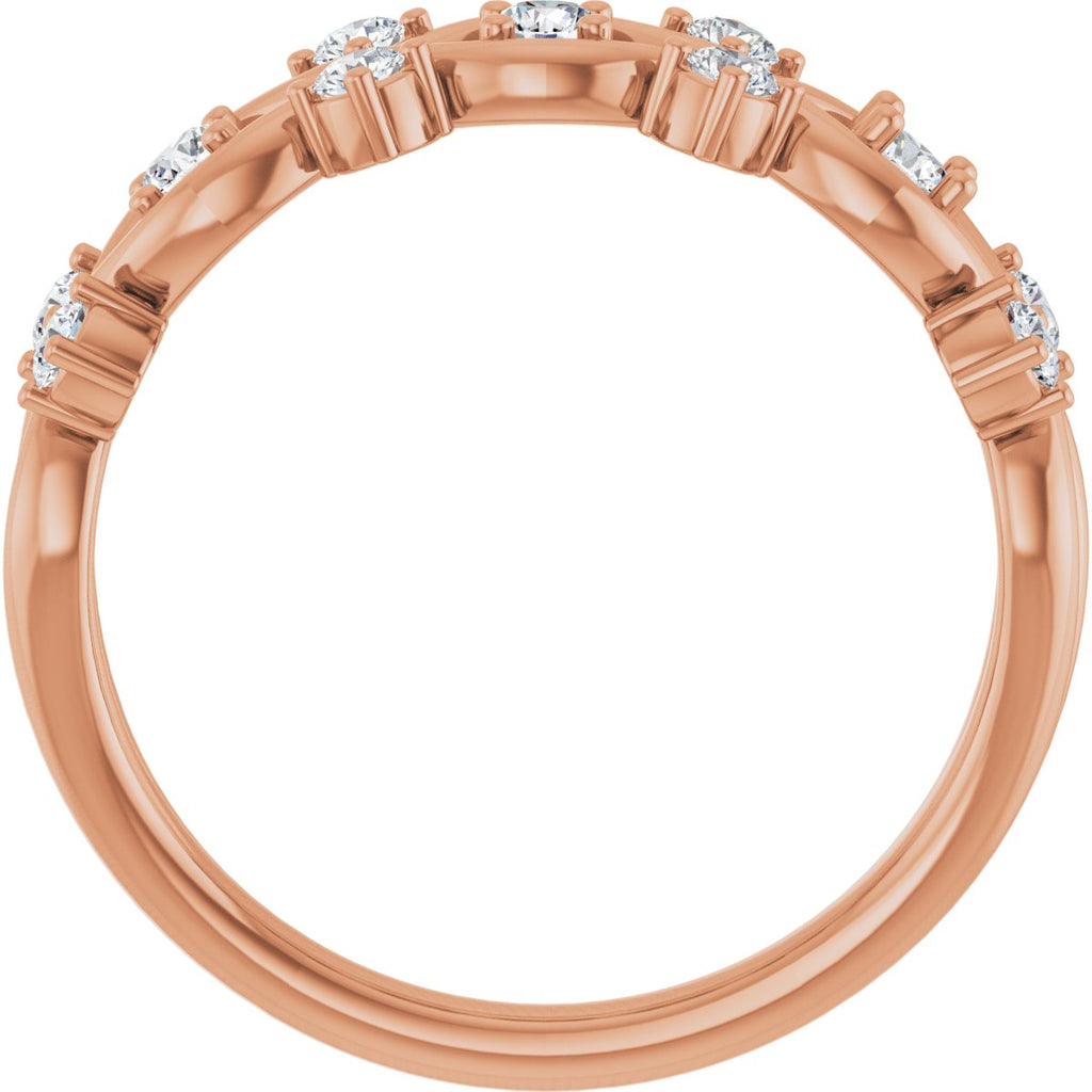 Woven-Design Anniversary Band