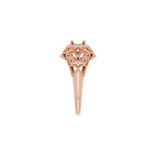Halo-Style Vintage-Inspired Engagement Ring or Band