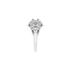 Halo-Style Vintage-Inspired Engagement Ring or Band